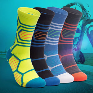 Custom Cycling Socks - GEO MESH MID — view 2