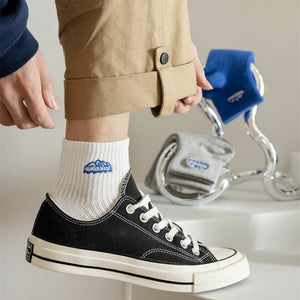 Custom Everyday Socks - EMBROIDERED RIB QUARTER — view 2
