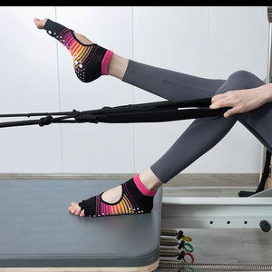 Custom Yoga Socks - OPEN TOE GRIP LOW — view 2