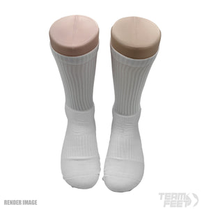 GAMEDAY BACK STRIPE - WHITE CREW - GREY 2