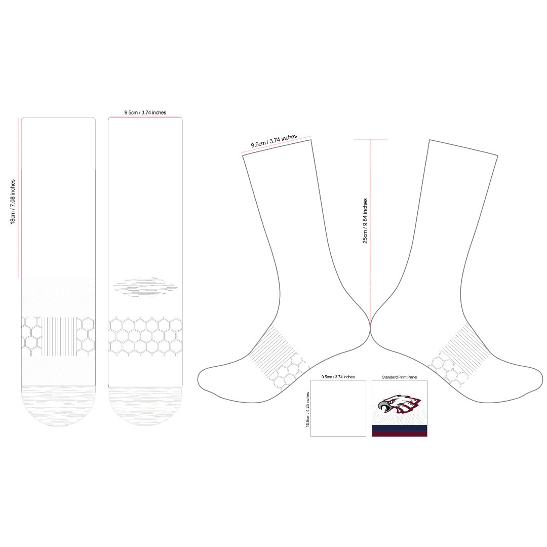Compression Socks Measurement Template.pdf Sketch Your Design Ideas With This Handy PDF Template - Team Feet Socks 🧦
