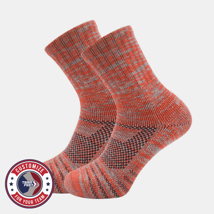 Custom marl wool hiking socks