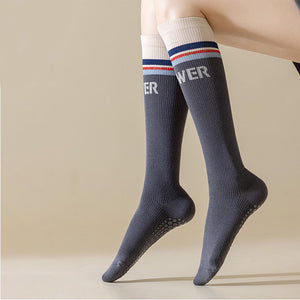 Custom Pilates Socks - COMPRESSION GRIP KNEE — view 2