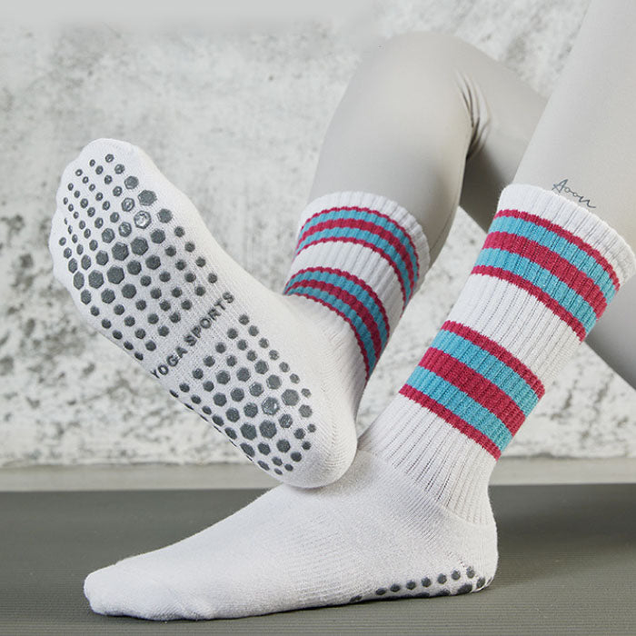 Custom Pilates Socks - HEX GRIP CREW — view 2