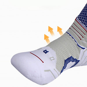 Custom Basketball Socks - ARMOUR CREW — Airflow arrows over the instep
