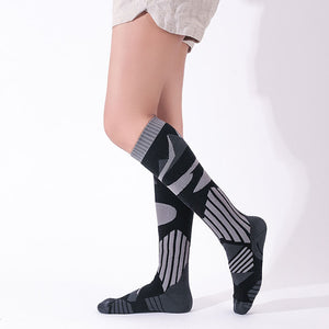 Custom Ski Socks - ABSTRACT KNEE — view 3