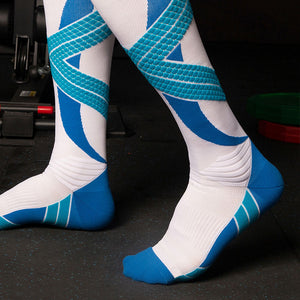 Custom Compression Socks - CROSS BAND KNEE — view 3