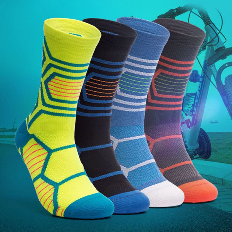 Custom Cycling Socks - GEO MESH MID — view 2