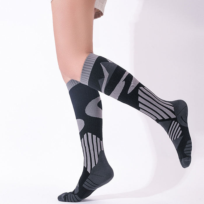 Custom Ski Socks - ABSTRACT KNEE — view 2