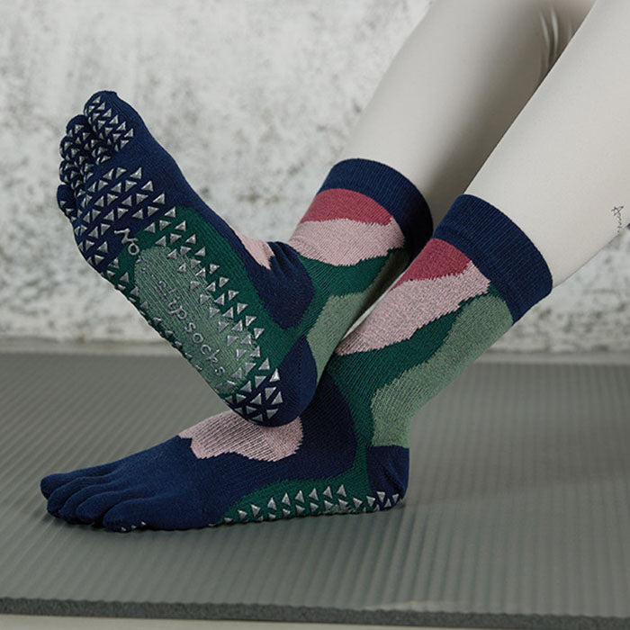 Custom Pilates Socks - TOE GRIP CREW — view 2