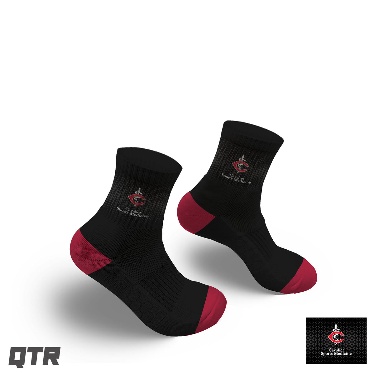Cavalier Sock - QUARTER mockup