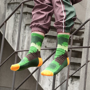 Custom Outdoor Socks - CAMO QUARTER — view 2
