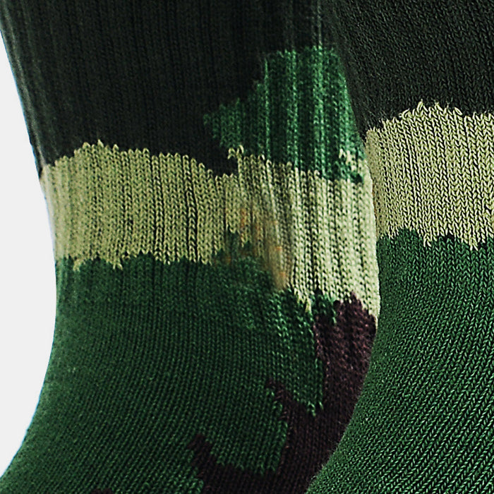 Custom Outdoor Socks - CAMO QUARTER — view 3