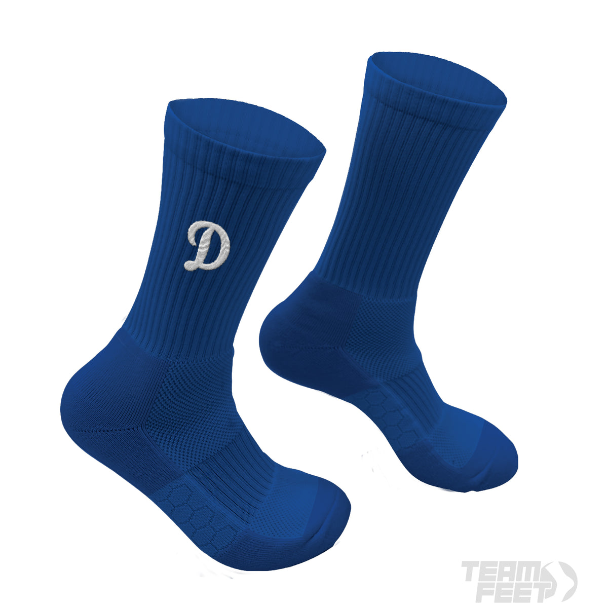 Dodgers Royal Crew Socks - CREW mockup