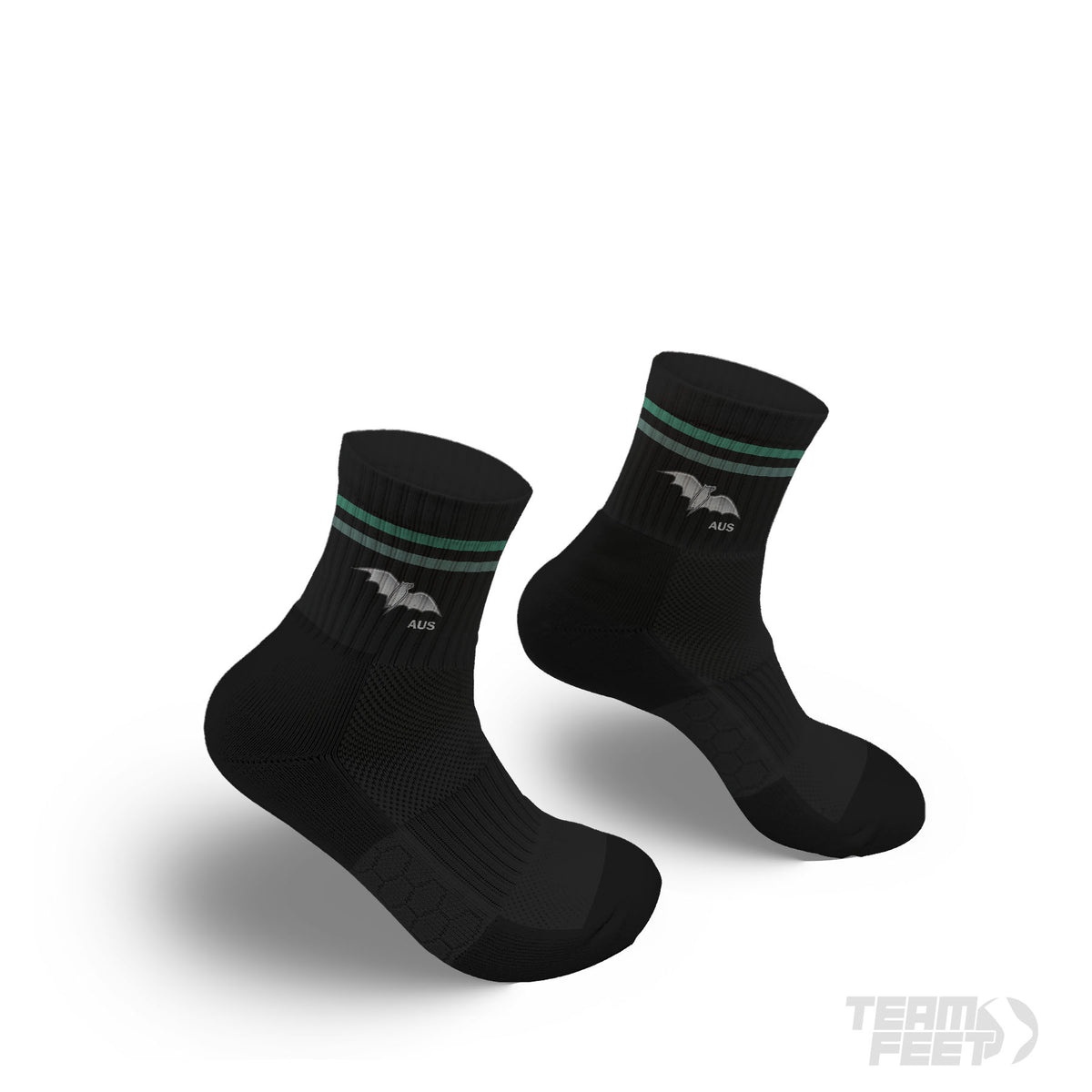 Flying Foxes socks - QUARTER mockup