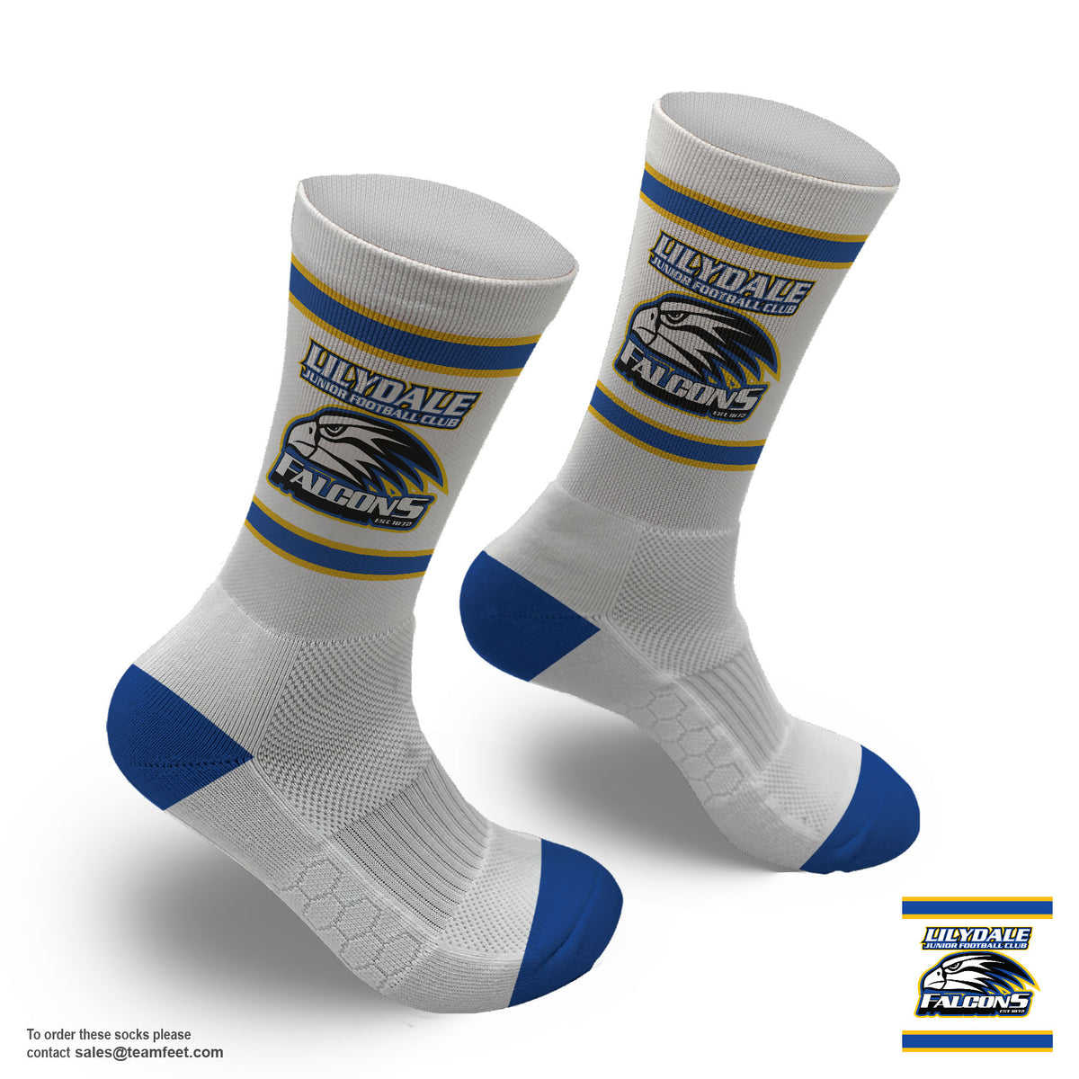 LilyDale JFC socks - CREW mockup