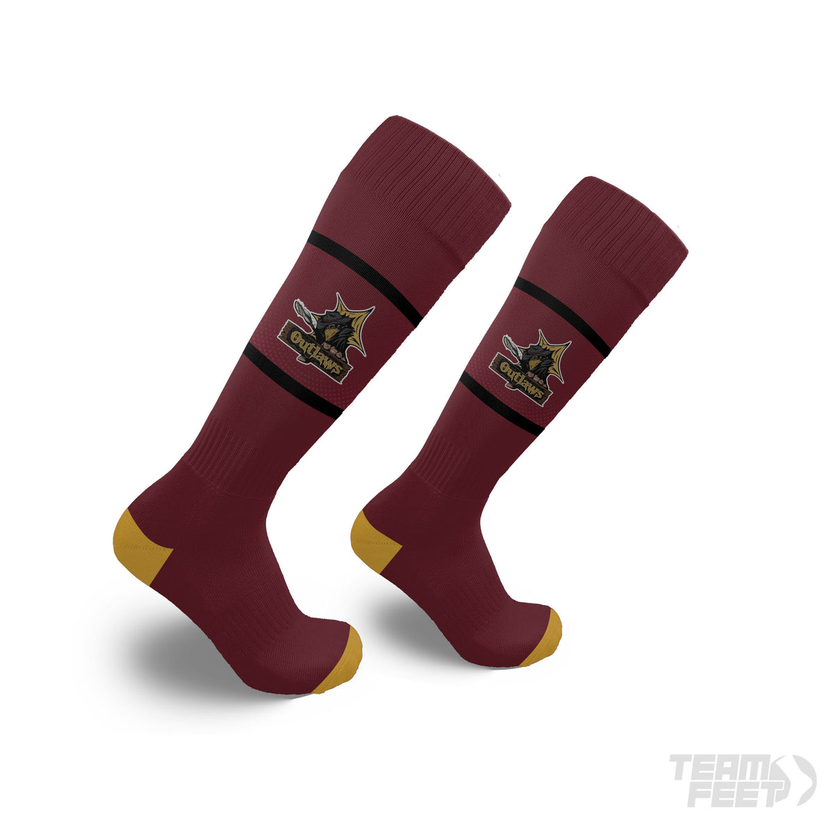 Outlaws Lacrosse - Knee mockup