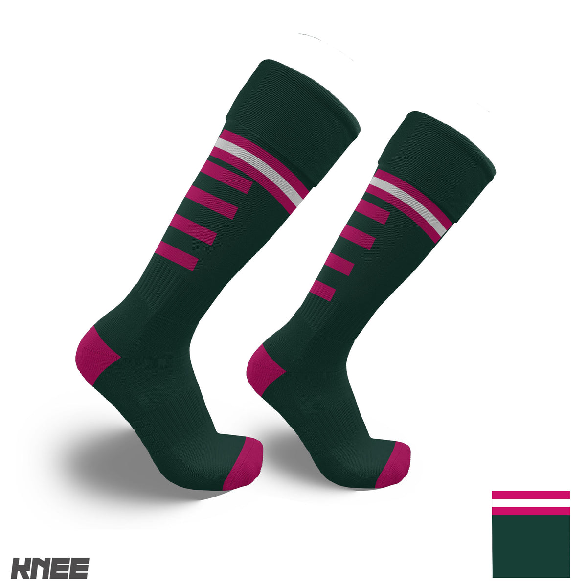 Elimbah Rugby Team - KNEE (Pink/Green) mockup