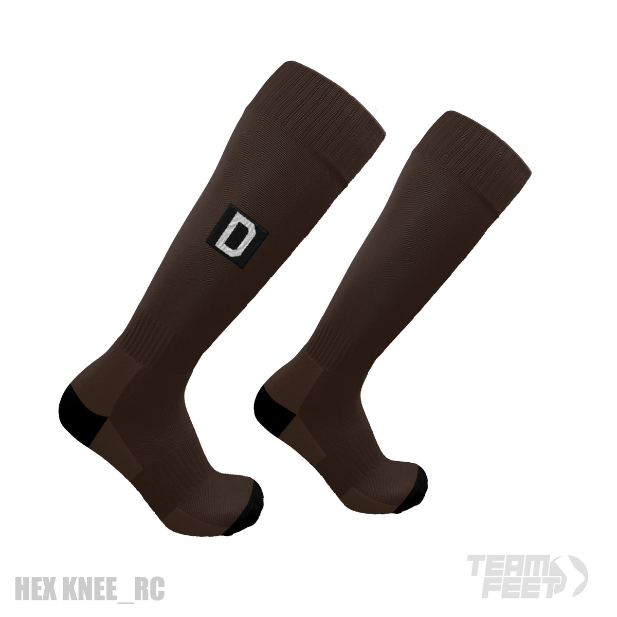 Square D socks - KNEE mockup