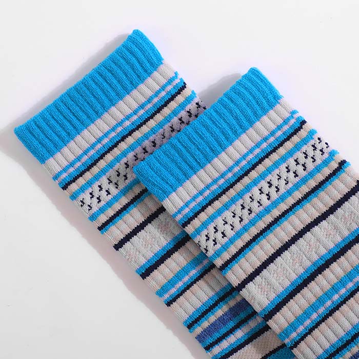 Custom Basketball Socks - MERINO STRIPE CREW — view 4