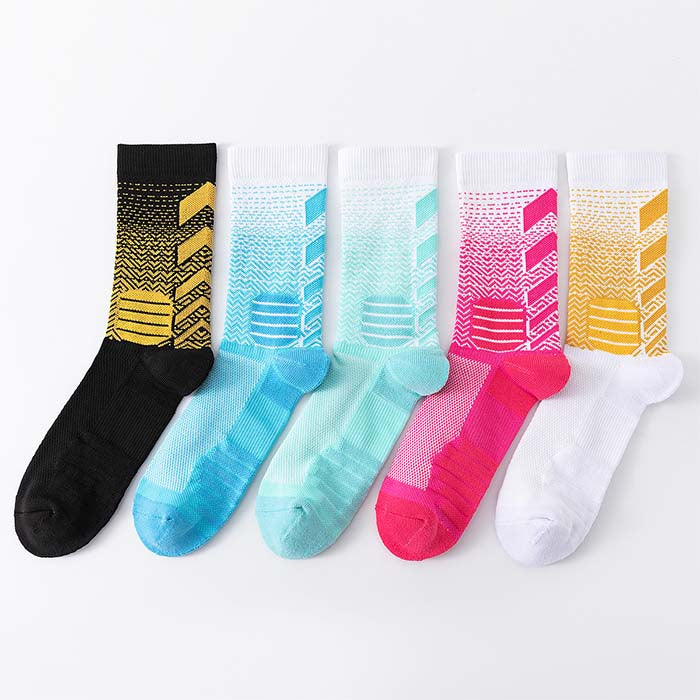 Custom Basketball Socks - FADE TOWEL CREW — view 2