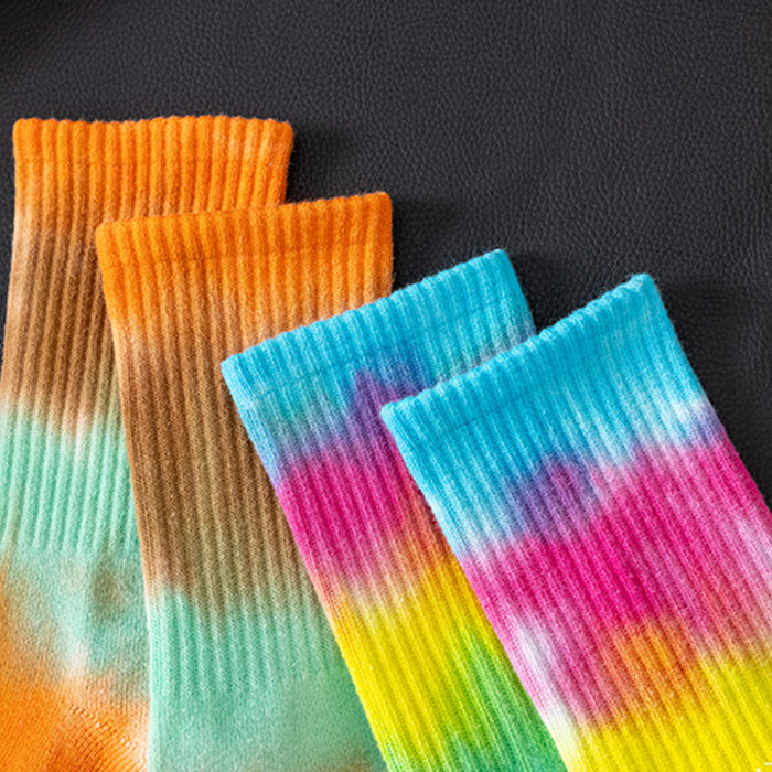 Custom Everyday Socks - TIE-DYE TOWEL CREW — view 3