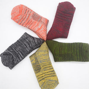 Custom Hiking Socks - MARL WOOL CREW — view 2