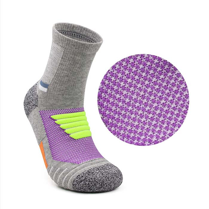 Custom Basketball Socks - VENT QUARTER — Magnified detail of the mesh structure
