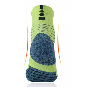 Custom Basketball Socks - IMPACT QUARTER — Compression arrows around the arch band