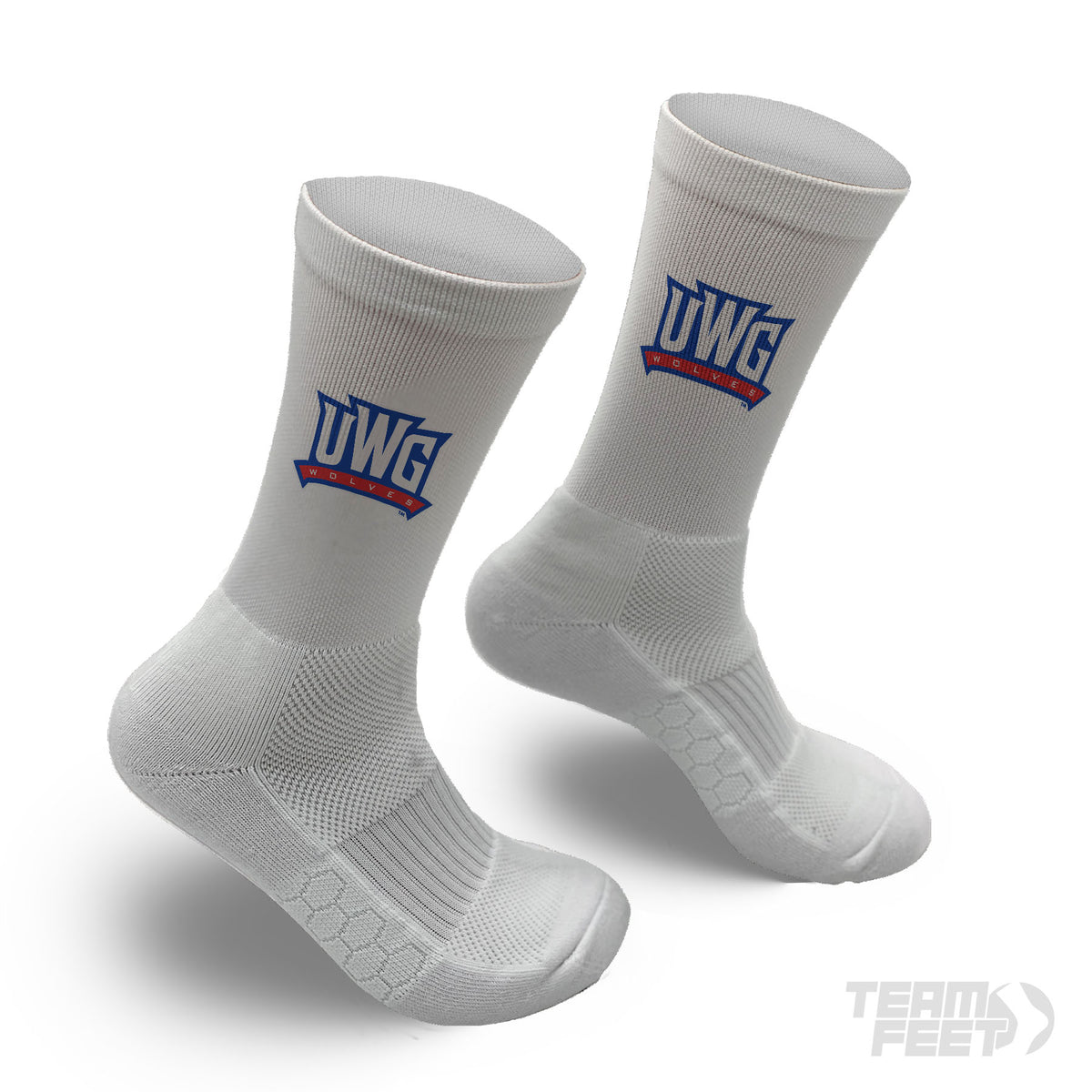 UWG Cheer team socks - Crew mockup