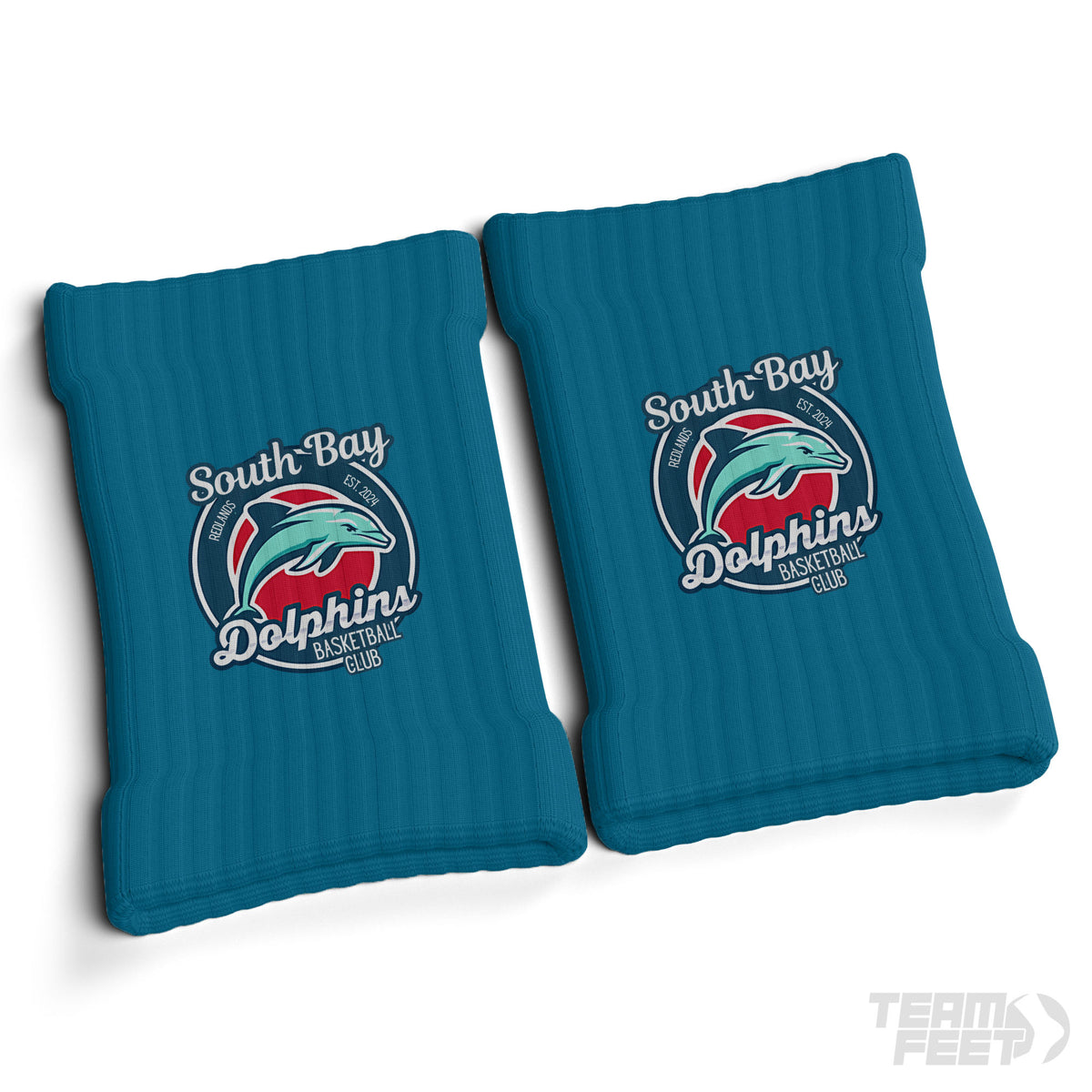 South Bay Dolphins Sweatbands - Wristbands mockup