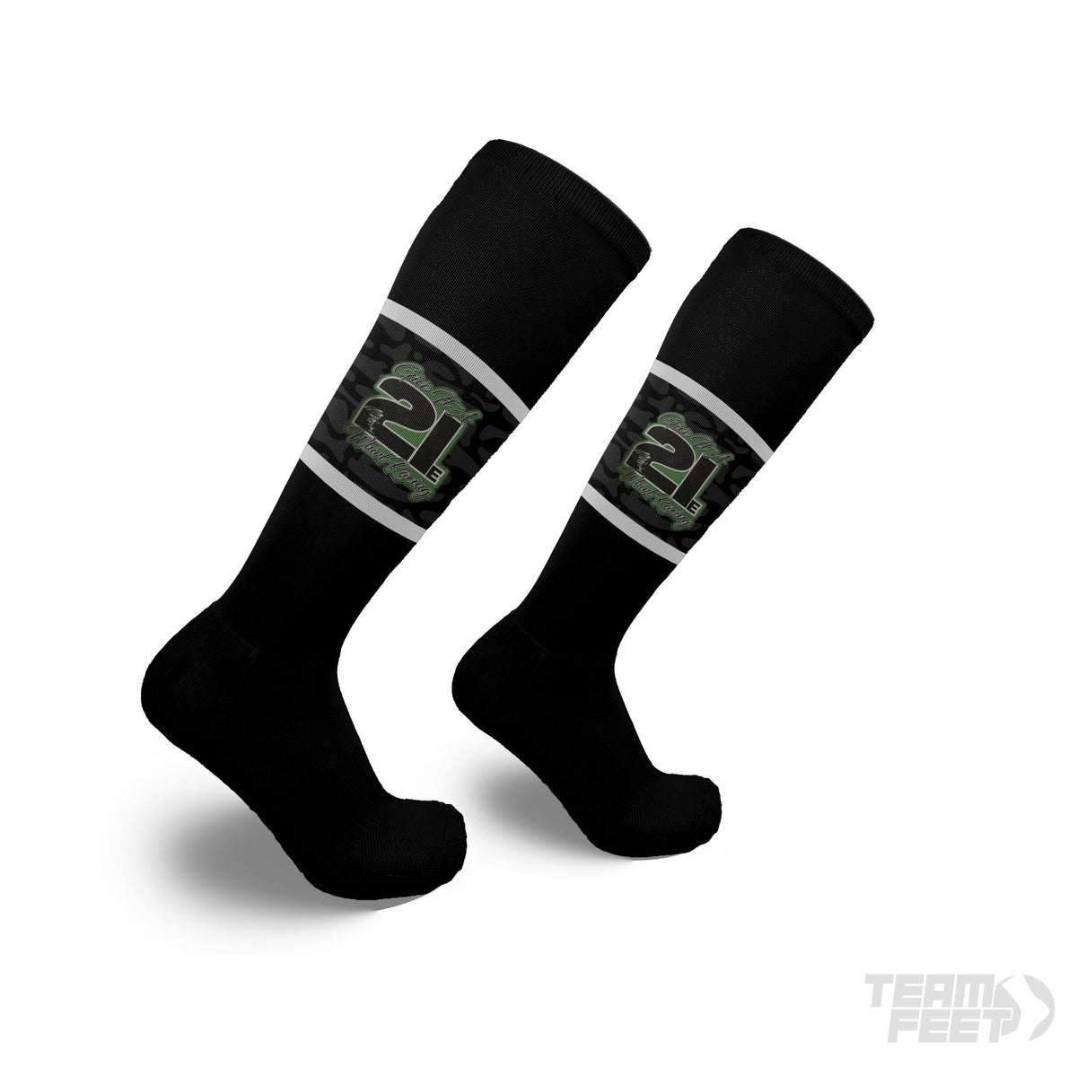 Give it a whirl racing - Knee mockup