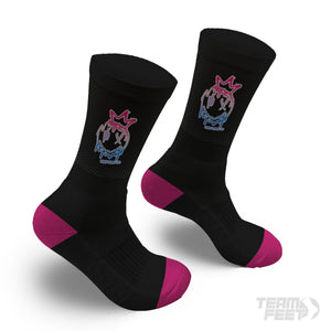 Pink and Blue Drip Drop - Crew