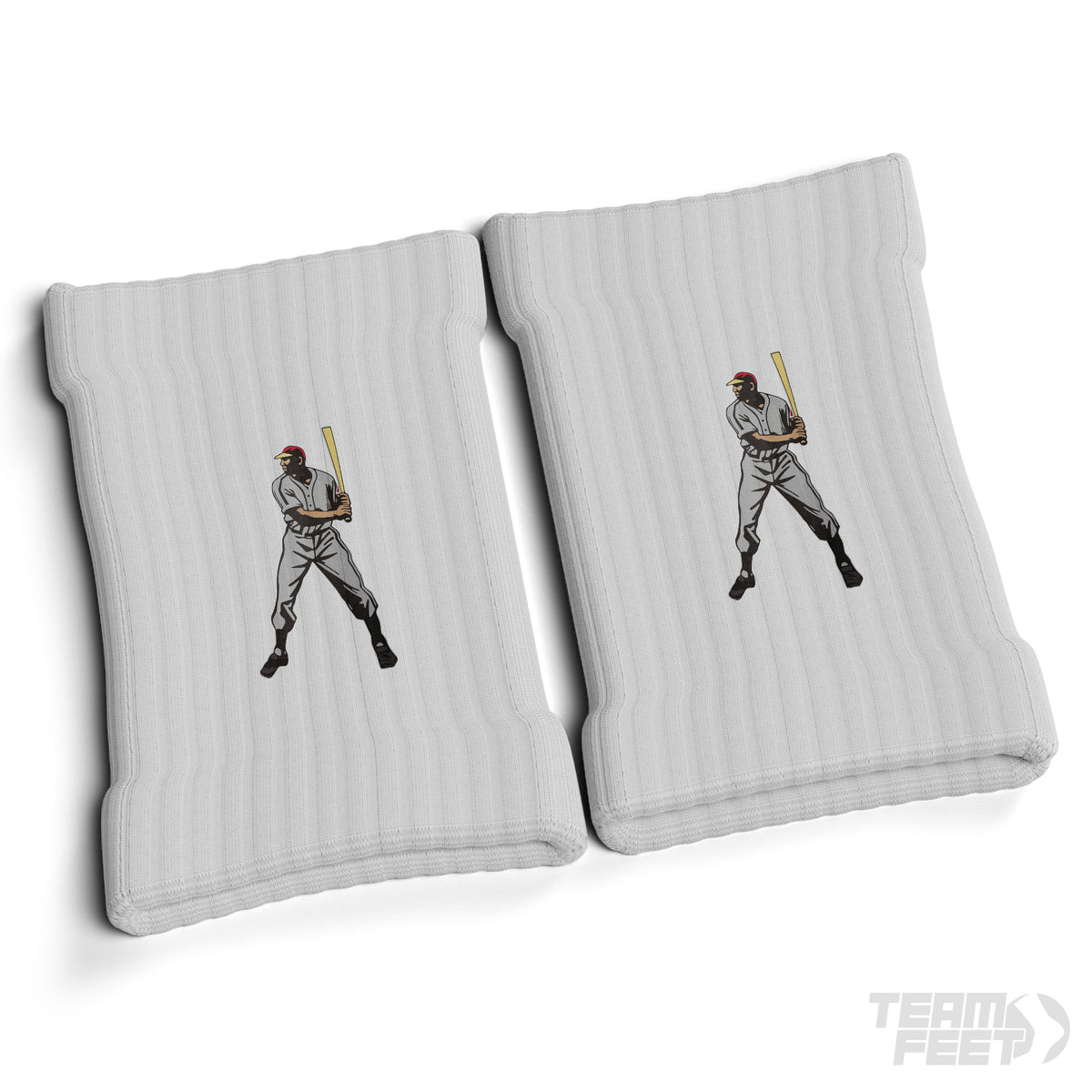 Batter Sweat Bands White - Wristbands mockup
