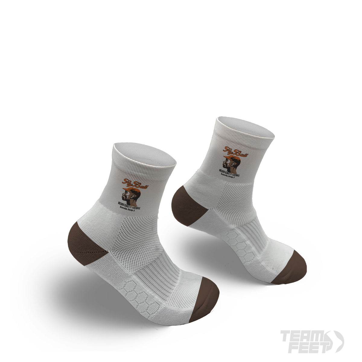 The Head Orange and White - Quarter mockup