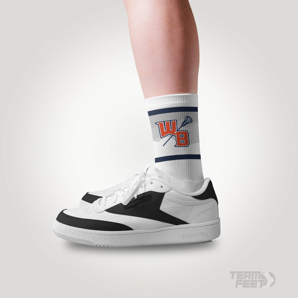 lax socks - MID mockup