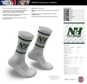 NH socks cream - Crew