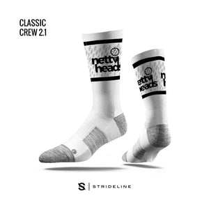 NETTYHEADS - CLASSIC CREW FLITE CREW Team Feet XS/S White 