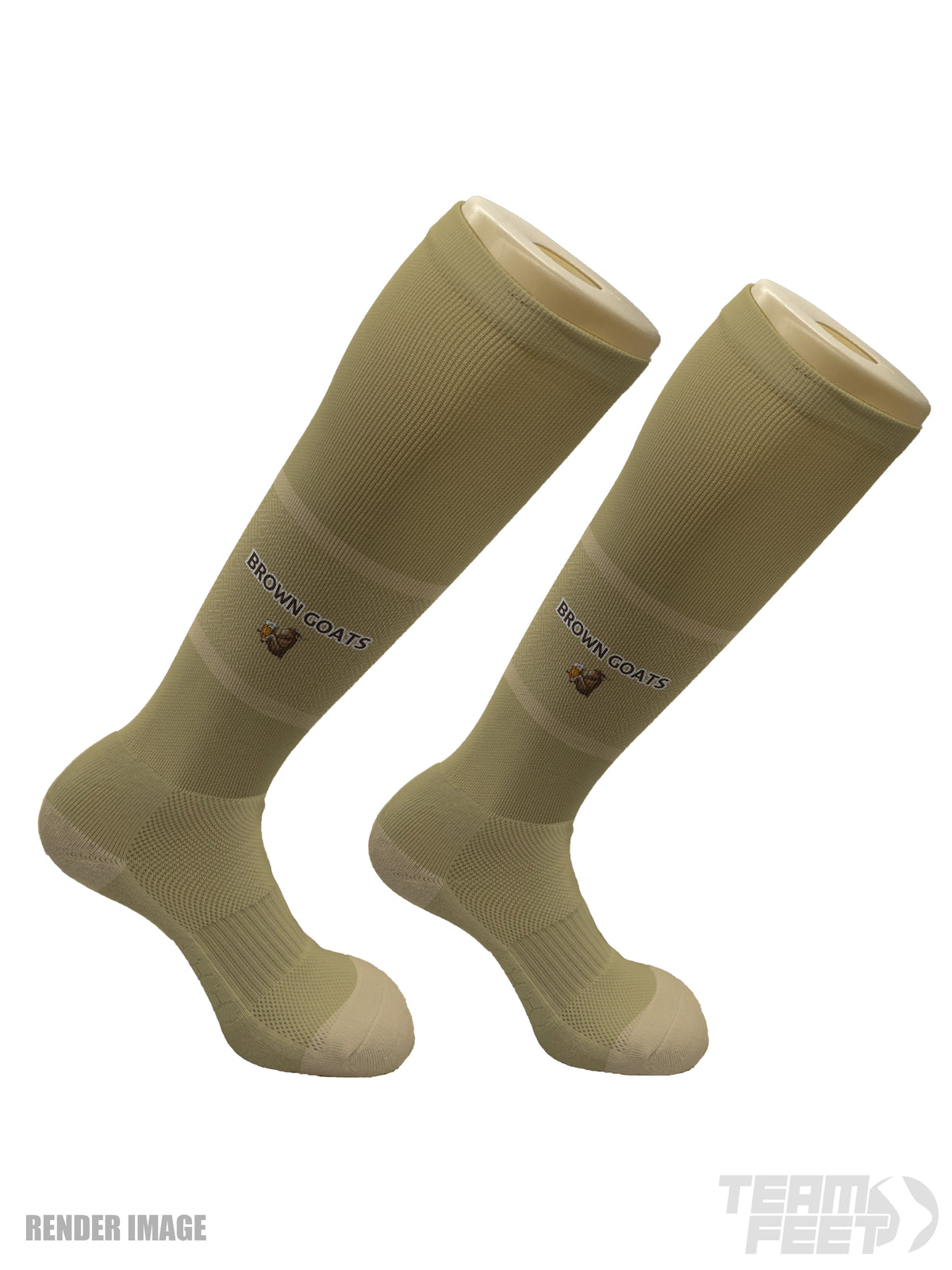 BROWN GOATS  - KNEE HIGH mockup