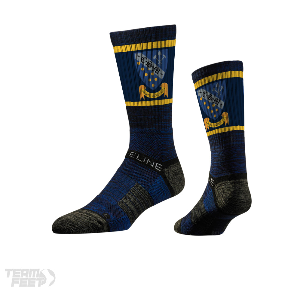 CSM Lacrosse CREW Customizable Team Socks Team Feet Team Feet
