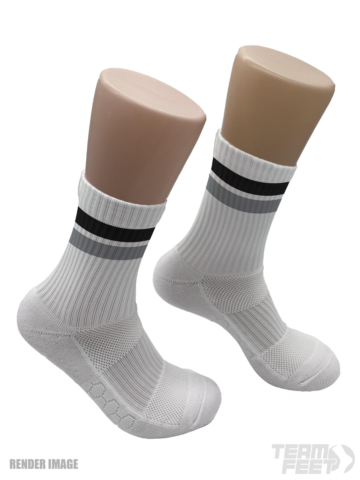 GAMEDAY DOUBLE STRIPE - MID (BLACK/GREY)