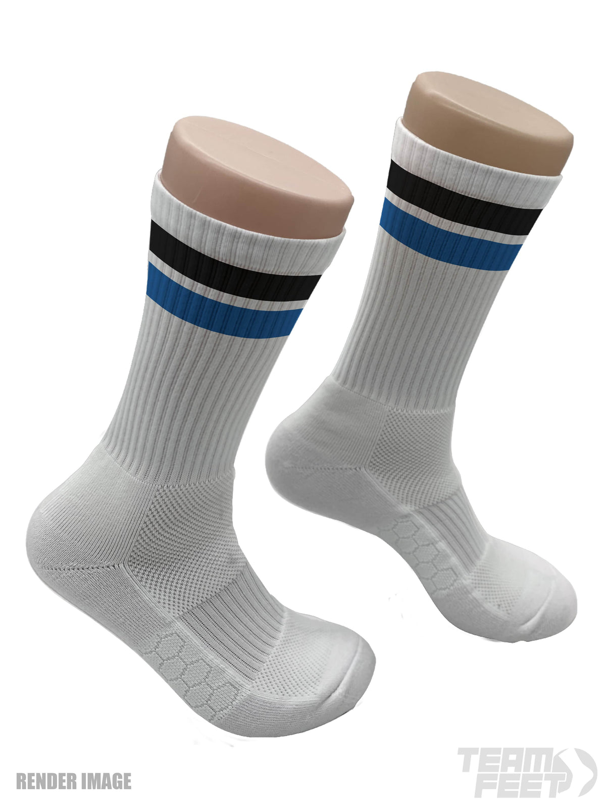 GAMEDAY DOUBLE STRIPE - CREW (BLACK/ROYAL)