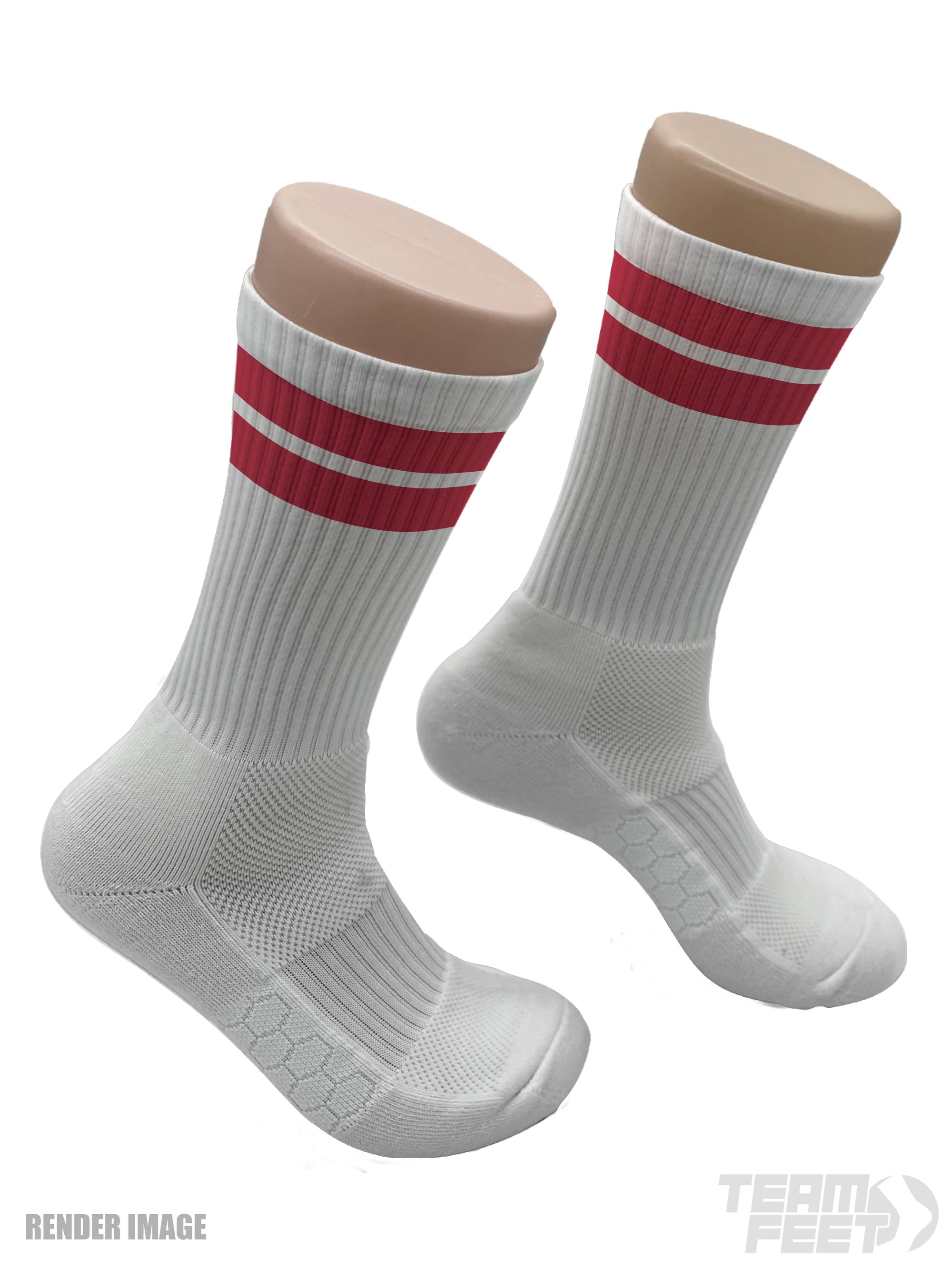GAMEDAY DOUBLE STRIPE - CREW (RED/RED)