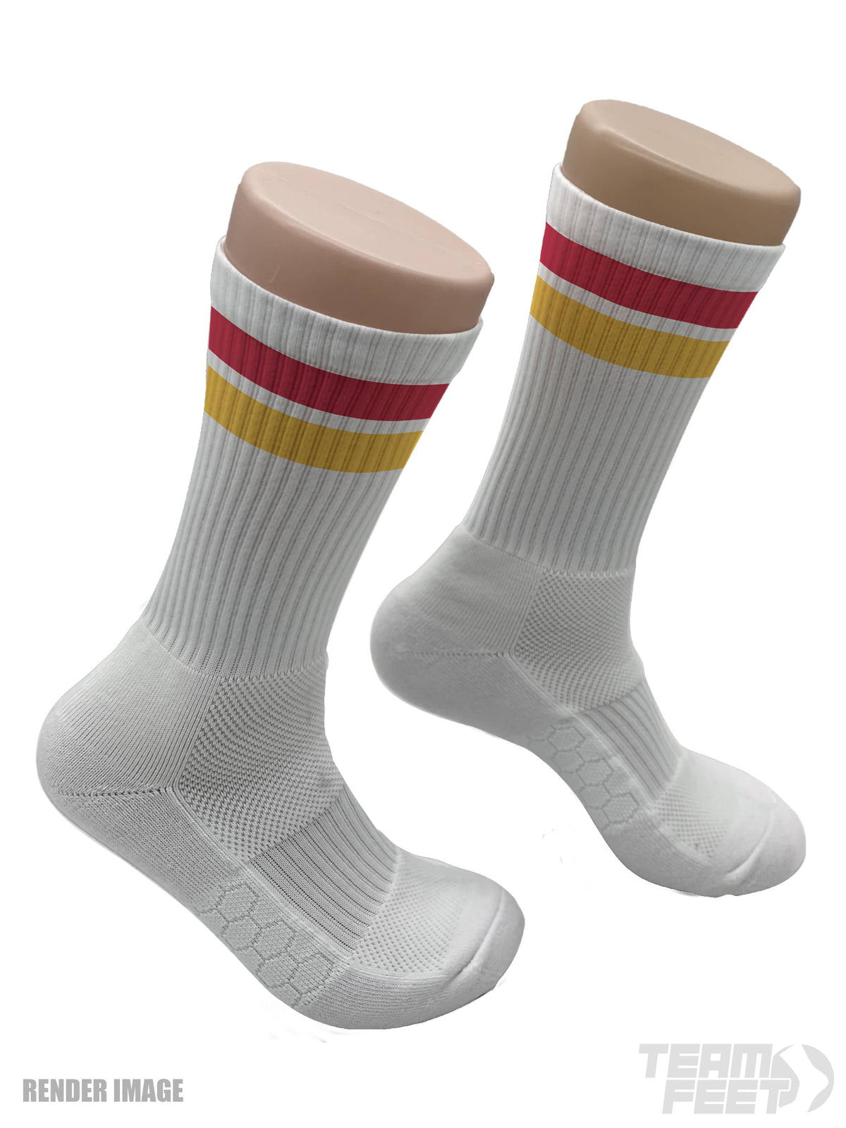 GAMEDAY DOUBLE STRIPE - CREW (RED/YELLOW)
