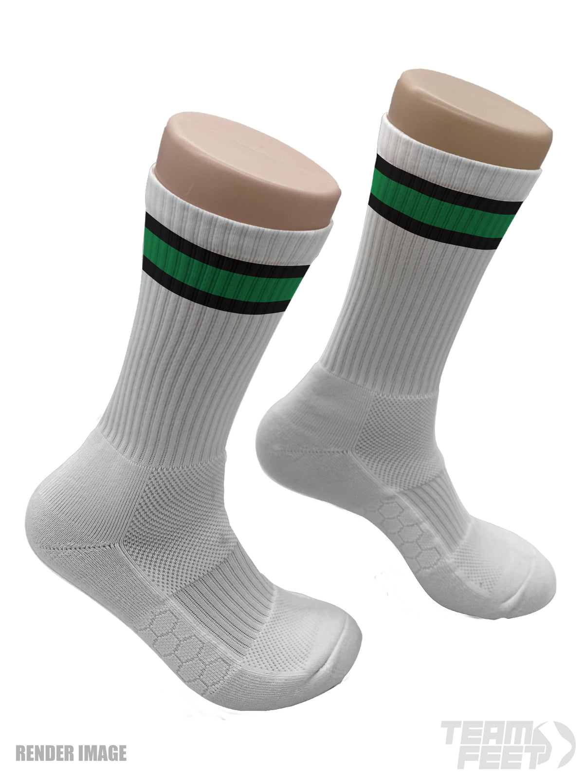 GAMEDAY TRIPLE STRIPE - CREW (BLACK/GREEN/BLACK)