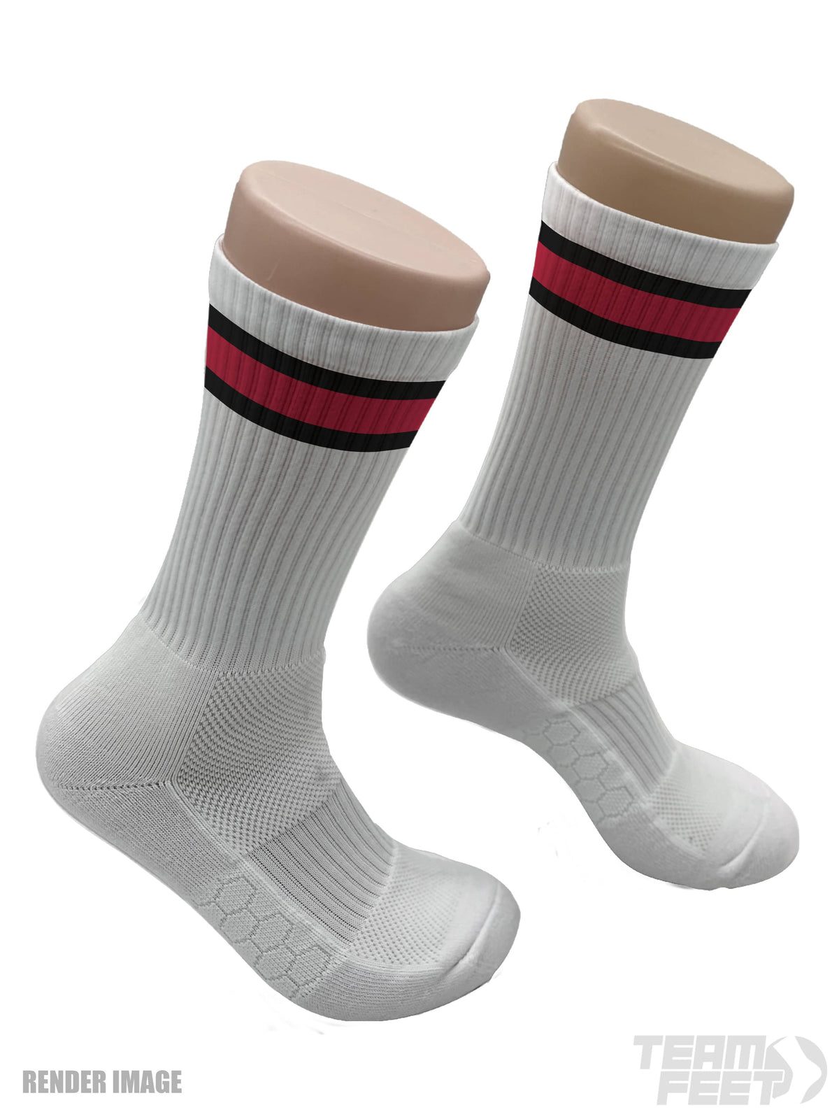 GAMEDAY TRIPLE STRIPE - CREW (BLACK/RED/BLACK)
