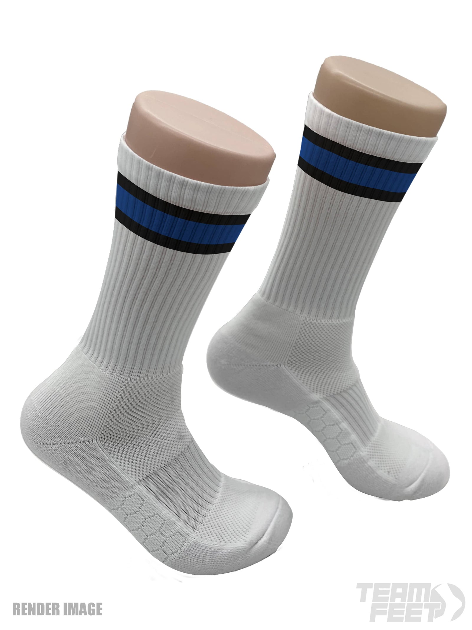 GAMEDAY TRIPLE STRIPE - CREW (BLACK/ROYAL/BLACK)