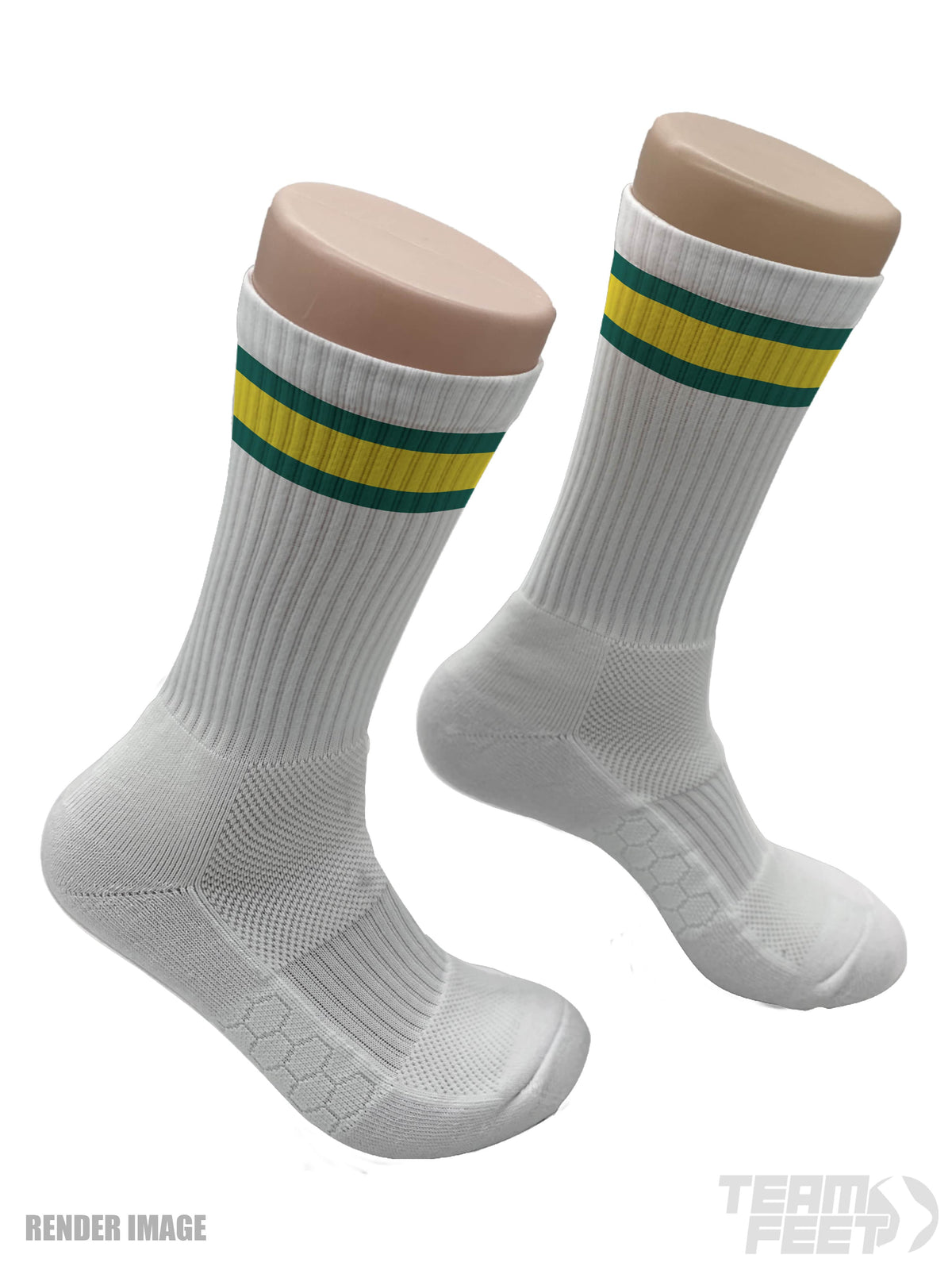 GAMEDAY TRIPLE STRIPE - CREW (GREEN/YELLOW/GREEN)