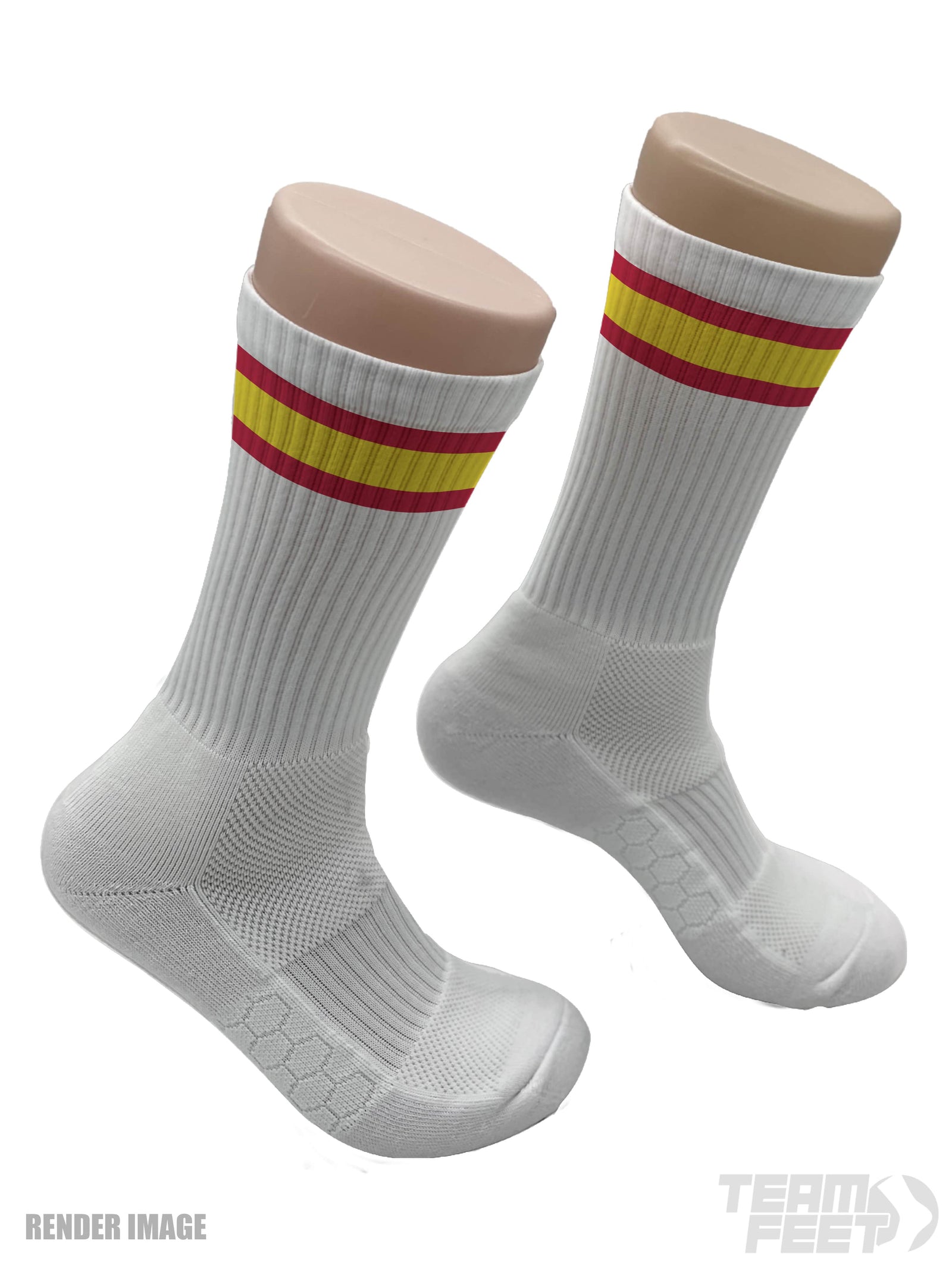 GAMEDAY TRIPLE STRIPE - CREW (RED/YELLOW/RED)