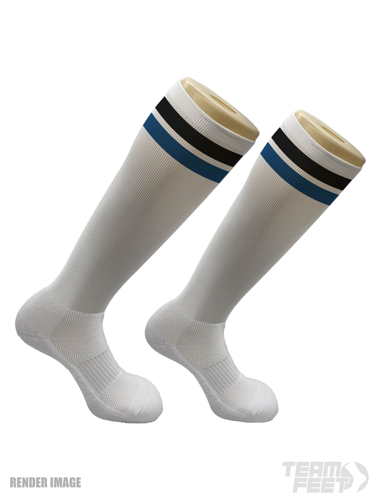 GAMEDAY DOUBLE  STRIPE - KNEE (BLACK/ROYAL)